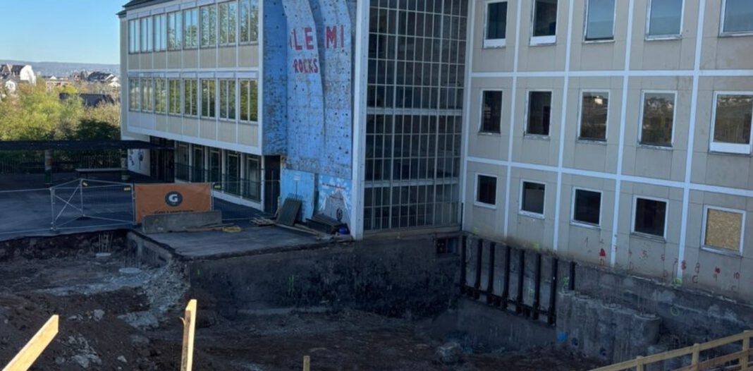 Erweiterungsbau an Koblenzer Realschule kommt planmäßig voran